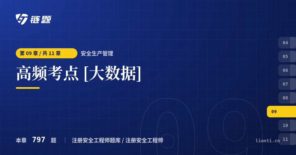 安全生产管理 高频考点 [大数据]章节封面