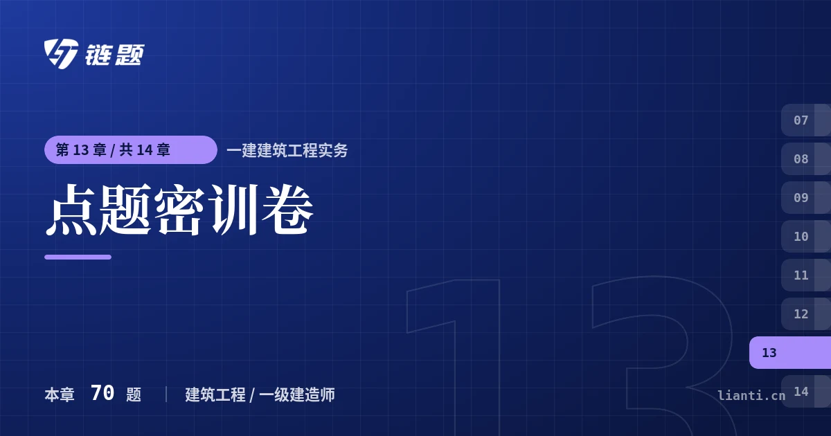 一建建筑工程实务 点题密训卷章节封面